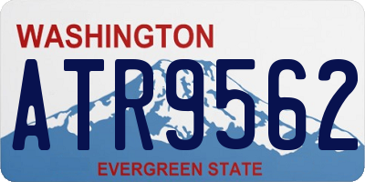 WA license plate ATR9562