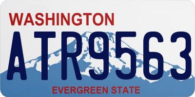 WA license plate ATR9563