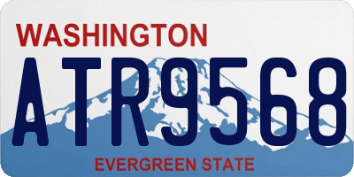 WA license plate ATR9568