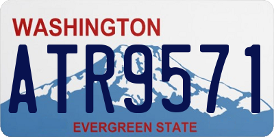 WA license plate ATR9571