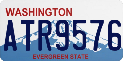 WA license plate ATR9576