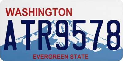 WA license plate ATR9578