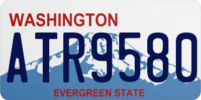 WA license plate ATR9580