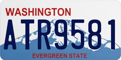WA license plate ATR9581