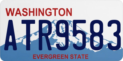 WA license plate ATR9583