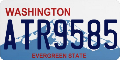WA license plate ATR9585