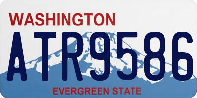 WA license plate ATR9586
