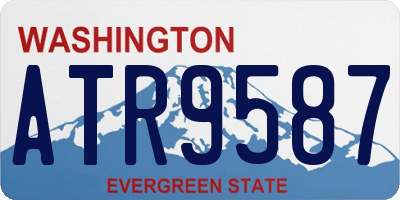 WA license plate ATR9587