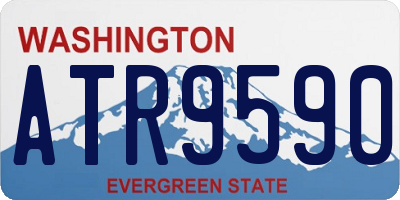 WA license plate ATR9590