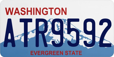 WA license plate ATR9592