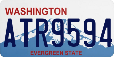 WA license plate ATR9594