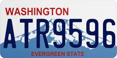WA license plate ATR9596