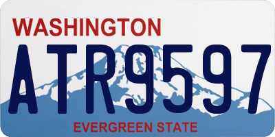 WA license plate ATR9597
