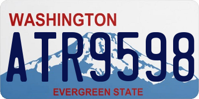 WA license plate ATR9598