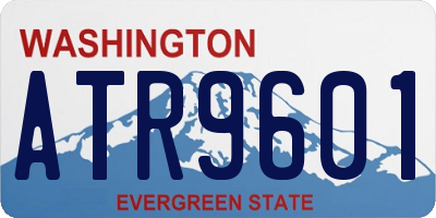 WA license plate ATR9601