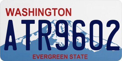 WA license plate ATR9602