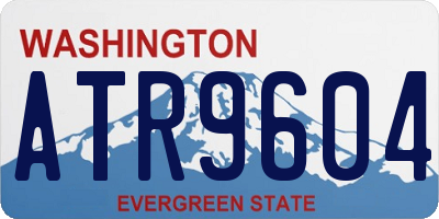 WA license plate ATR9604