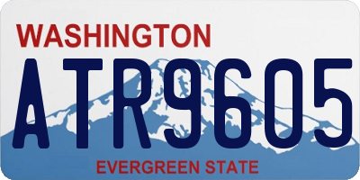 WA license plate ATR9605