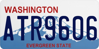WA license plate ATR9606