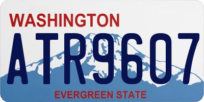WA license plate ATR9607