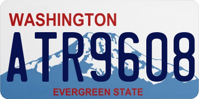 WA license plate ATR9608