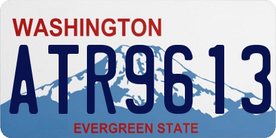 WA license plate ATR9613