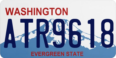WA license plate ATR9618