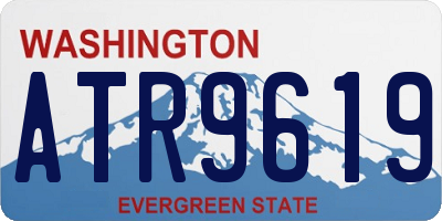 WA license plate ATR9619
