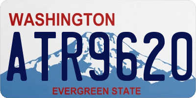 WA license plate ATR9620