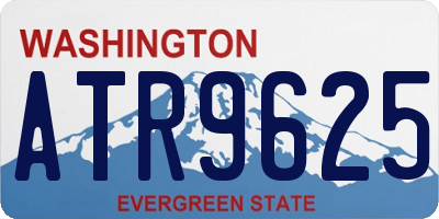 WA license plate ATR9625