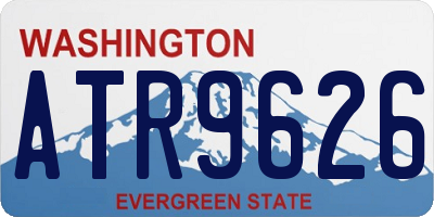 WA license plate ATR9626