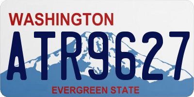 WA license plate ATR9627