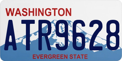 WA license plate ATR9628