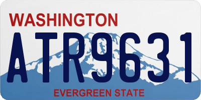 WA license plate ATR9631