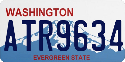 WA license plate ATR9634