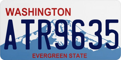 WA license plate ATR9635