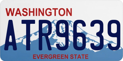 WA license plate ATR9639