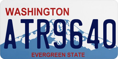 WA license plate ATR9640
