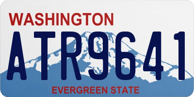 WA license plate ATR9641