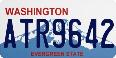 WA license plate ATR9642
