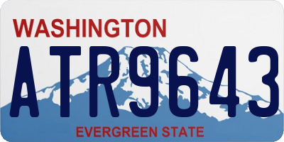 WA license plate ATR9643