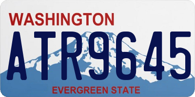 WA license plate ATR9645