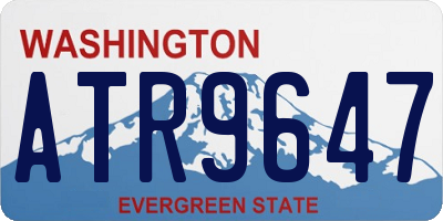 WA license plate ATR9647