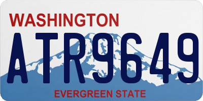 WA license plate ATR9649