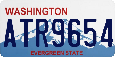 WA license plate ATR9654