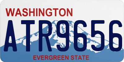 WA license plate ATR9656