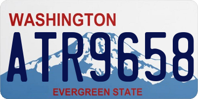 WA license plate ATR9658