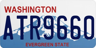 WA license plate ATR9660
