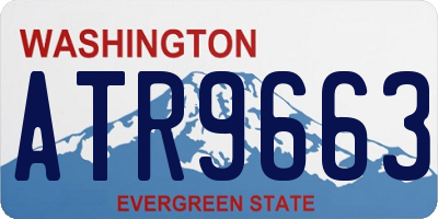 WA license plate ATR9663