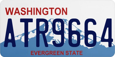WA license plate ATR9664